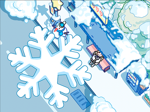 心动小镇X线条小狗