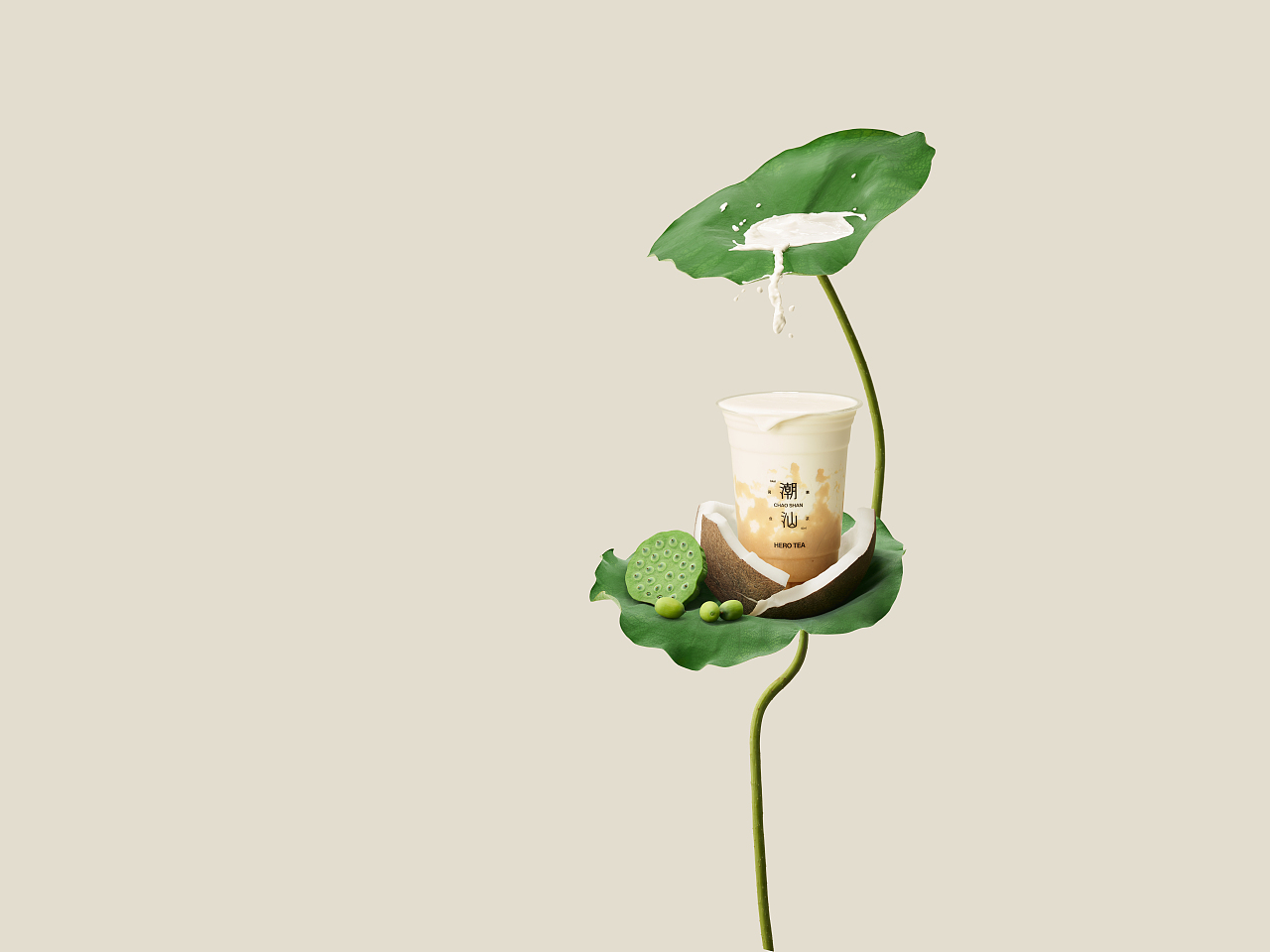 英歌魂 X STUDIO 42 鲜莲子奶昔系列KV及配图拍摄