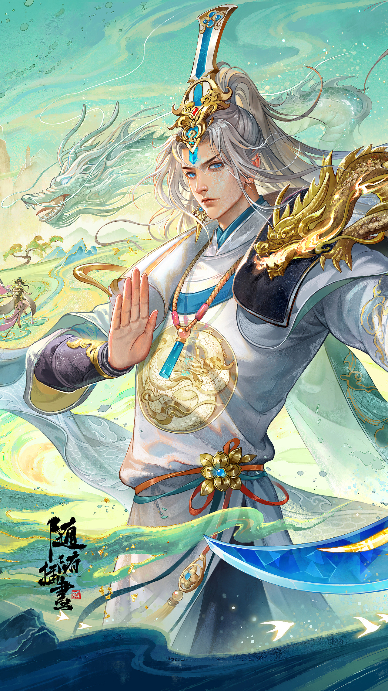 天龙2美宣图（图ZMzgxNzI5MjU2） - 商业插画 - 站酷设计师养猫画画的随随原创素材 - 站酷ZCOOL