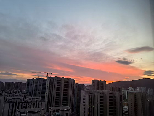 城市-晚霞
