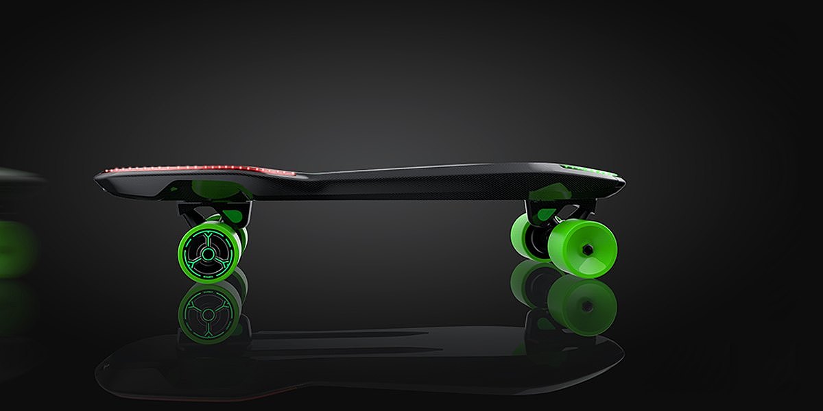 工业设计-探梦者电动四轮滑板-合肥木马工业设计作品