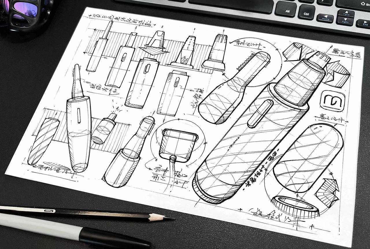 多功能电动修眉刀/修鼻毛刀（图ZMzgxNzc3NzA4） - 电子产品 - 站酷设计师米象设计原创素材 - 站酷ZCOOL