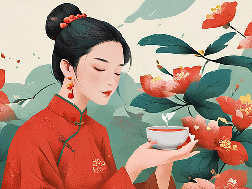 AIGC国风海报插图