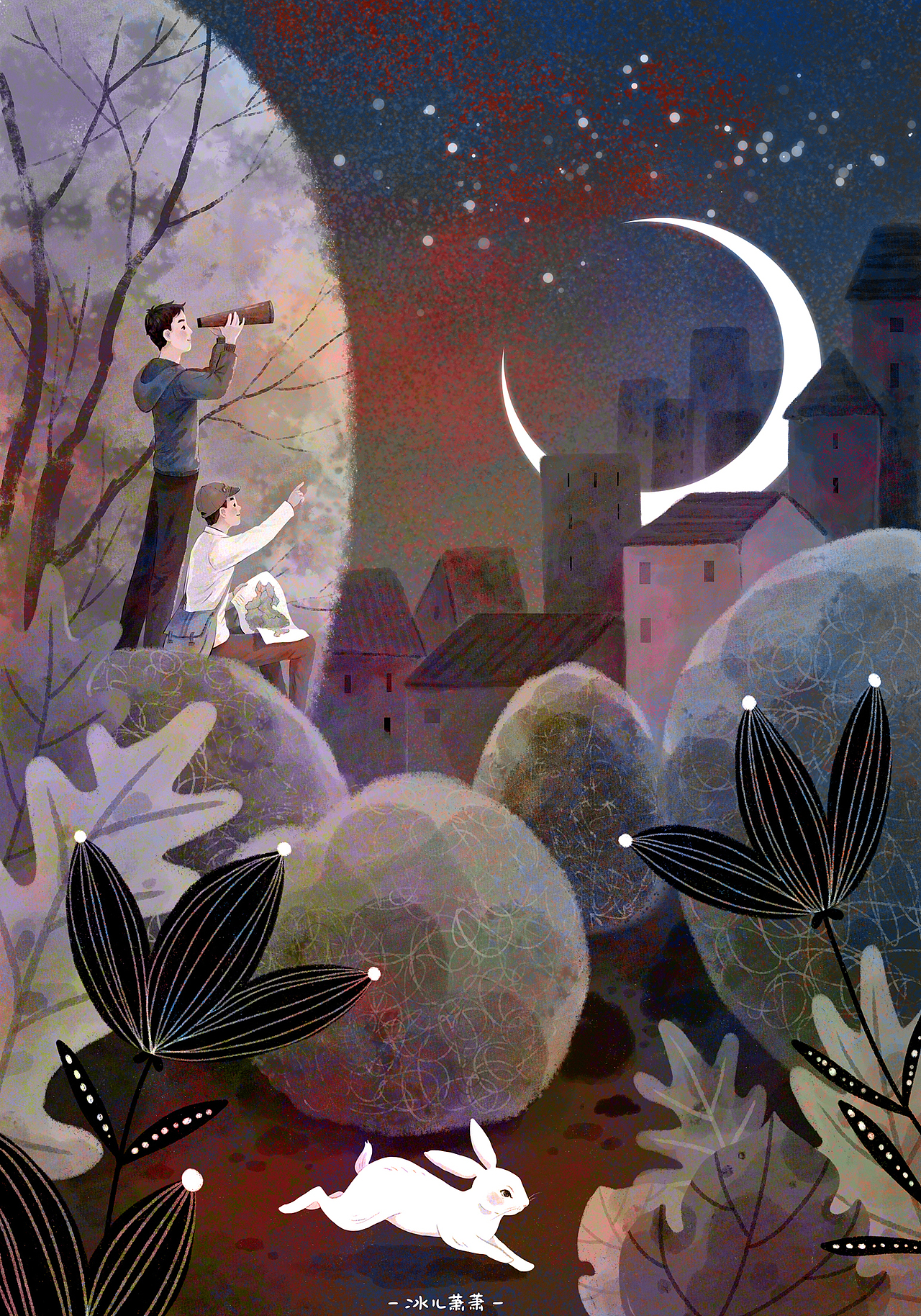 为新书《飞跃鲜花星球》画的封面插图出版了