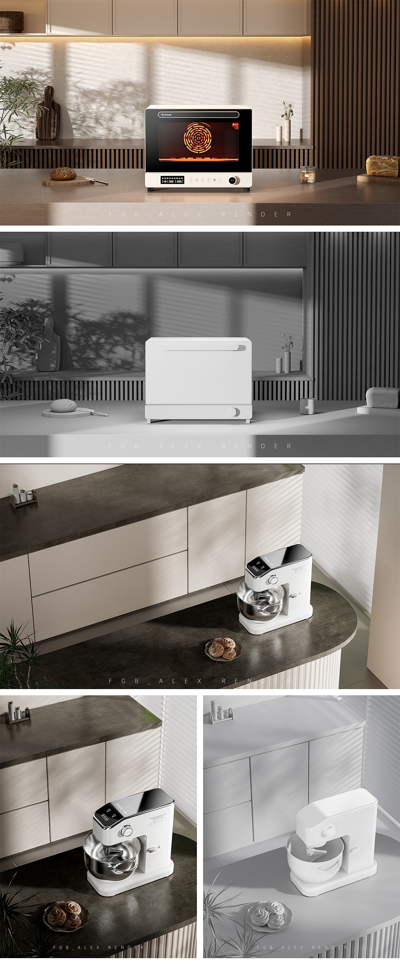 三维渲染 | 产品场景与结构渲染作品