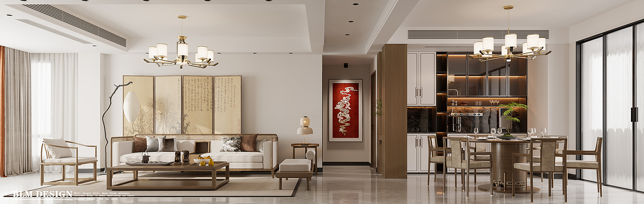 新中式家装设计案例