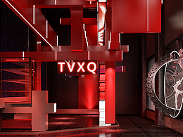 容易沉沦的机械式红色系酒吧设计