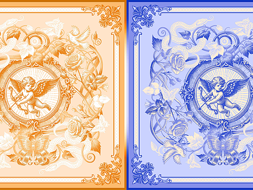 双蛇之影/蛇年插画