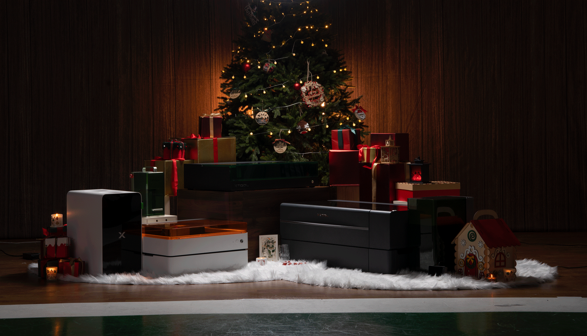 xTool 产品全家福和M1 Ultra 圣诞视觉（图ZMzgxODczMzUy） - 产品摄影 - 站酷设计师linklin2010原创素材 - 站酷ZCOOL