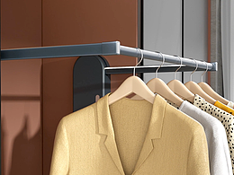 三維動畫 電動衣桿
