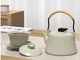 回顧去年丨茶具渲染