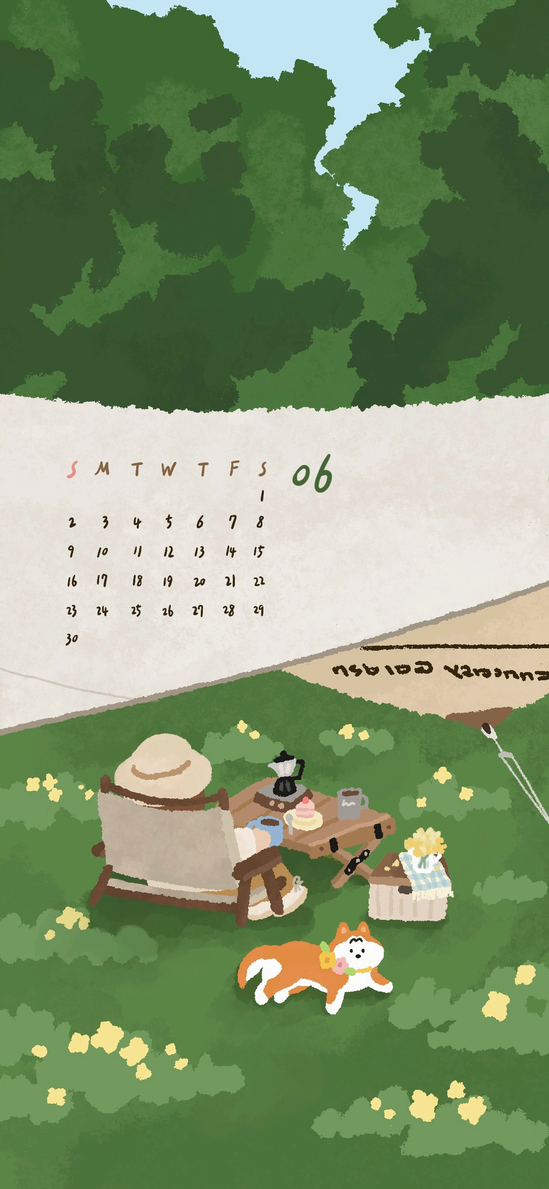 2024手绘壁纸合集（图ZMzgxODkxOTUy） - 商业插画 - 站酷设计师小猫头巾原创素材 - 站酷ZCOOL