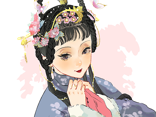 金陵十二钗（个人主页-ZNzA5NDkyMjg=） - 商业插画 - 站酷设计师画画的百舸原创素材 - 站酷ZCOOL