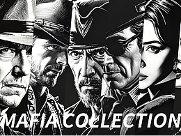 黑手黨人物肖像設計