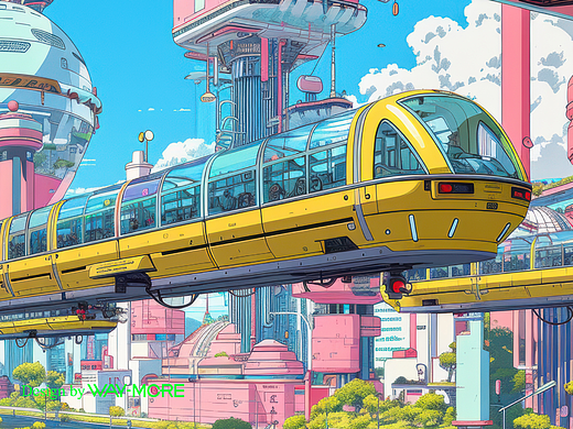 未来列车--aigc插画视频