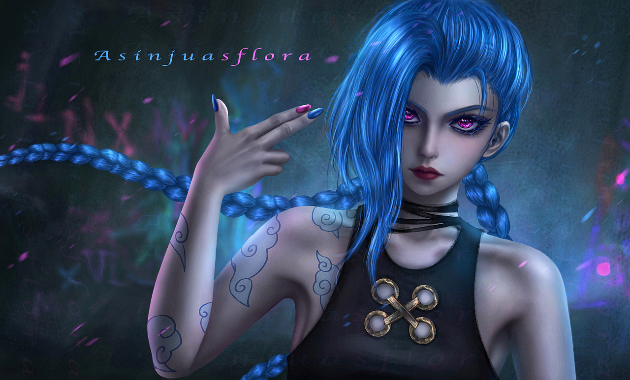 双城之战金克丝同人插画