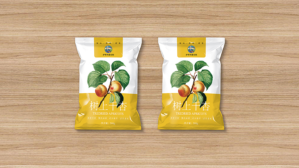 伊犁丝路农牧树上干杏包装设计