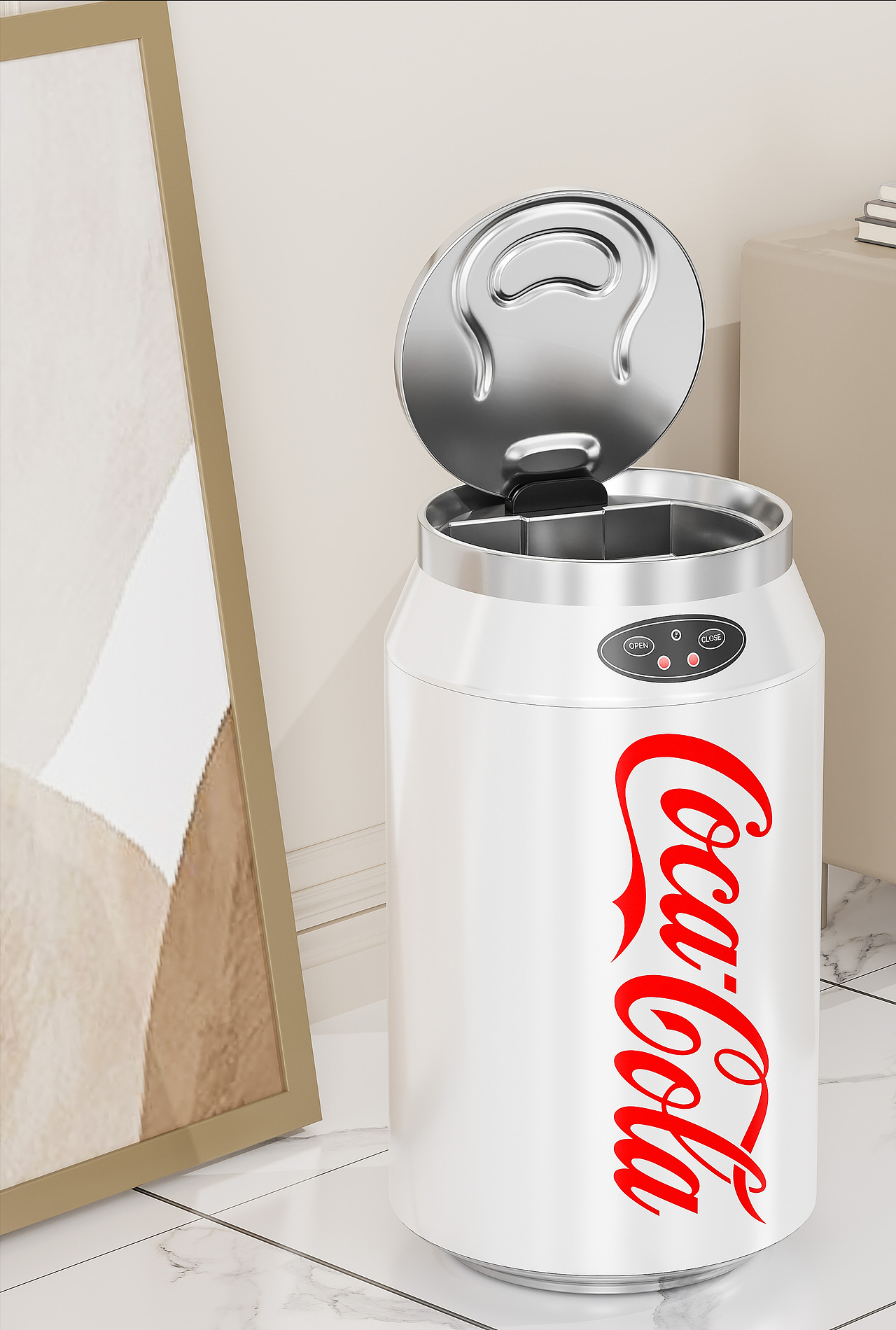 Blender | 产品渲染 x 可乐罐智能垃圾桶视觉案列