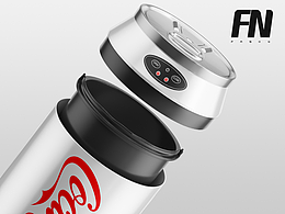 Blender | 产品渲染 x 可乐罐智能垃圾桶视觉案列