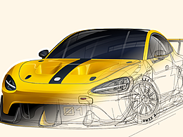 XIAOMI SU7 ULTRA · AI矢量汽车插画