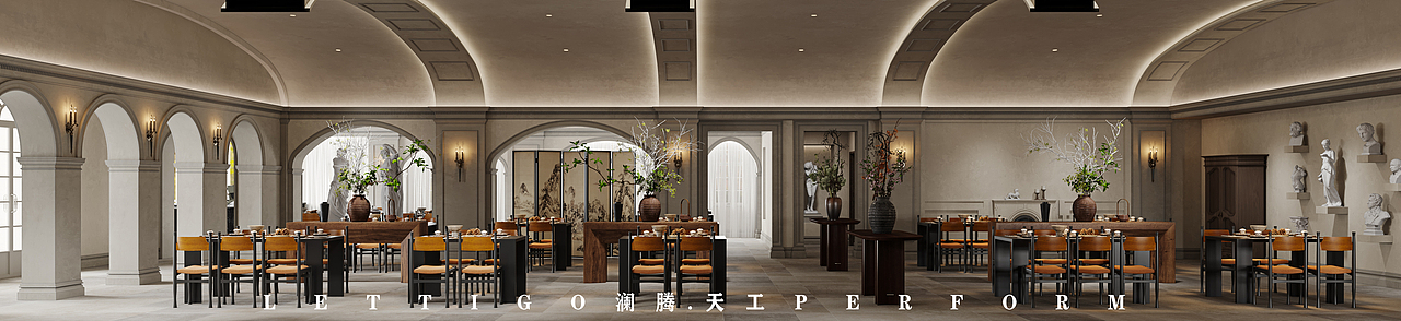 复古法式餐厅欣赏