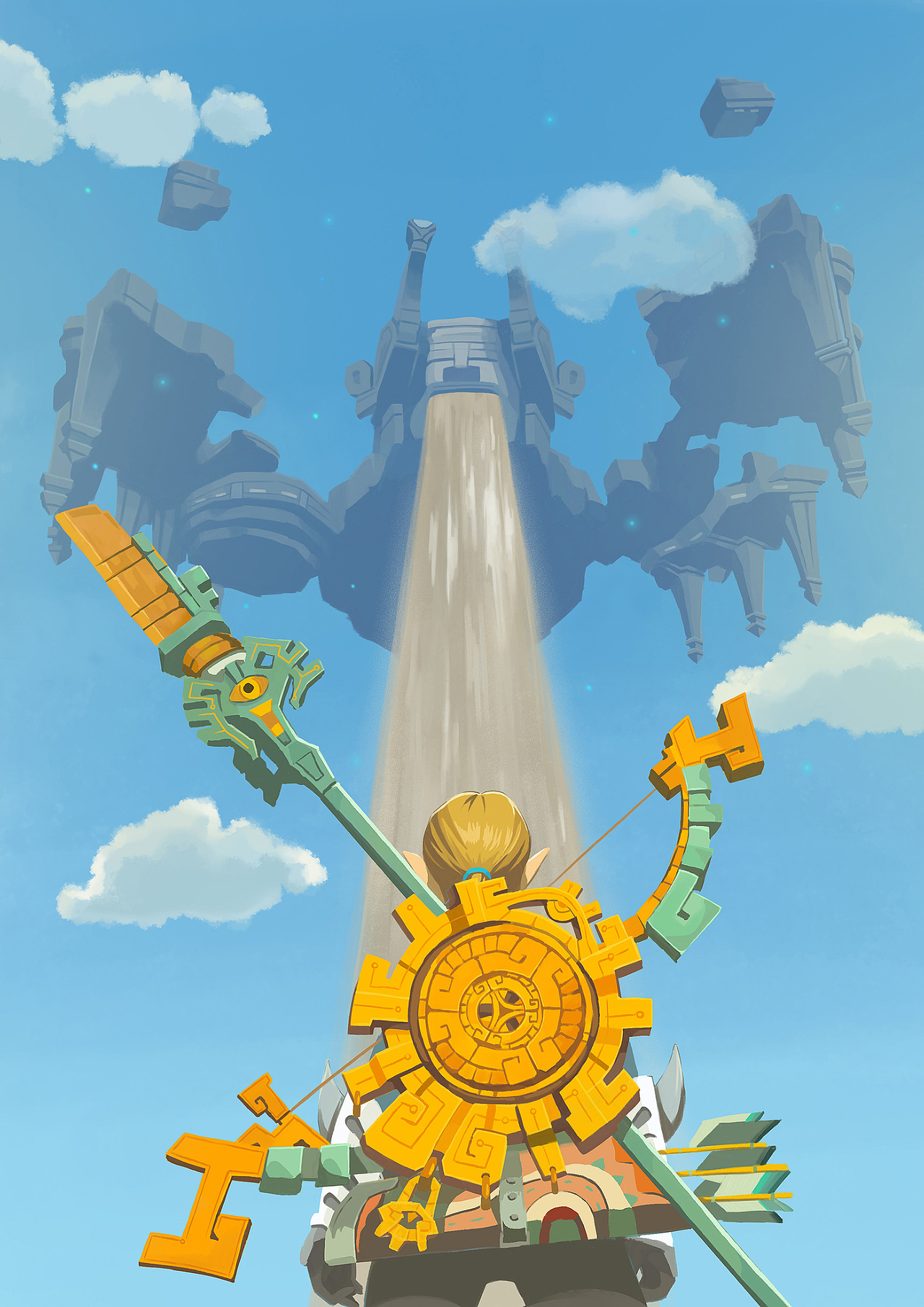 塞尔达传说王国之泪插画 水神殿