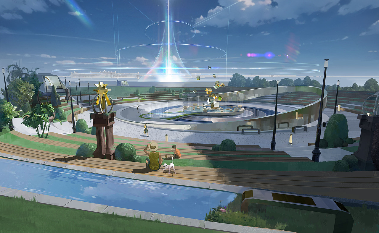 二次元场景背景图 工作图（图ZMzgxOTMyMDY0） - 游戏原画 - 站酷设计师牛悦悦原创素材 - 站酷ZCOOL