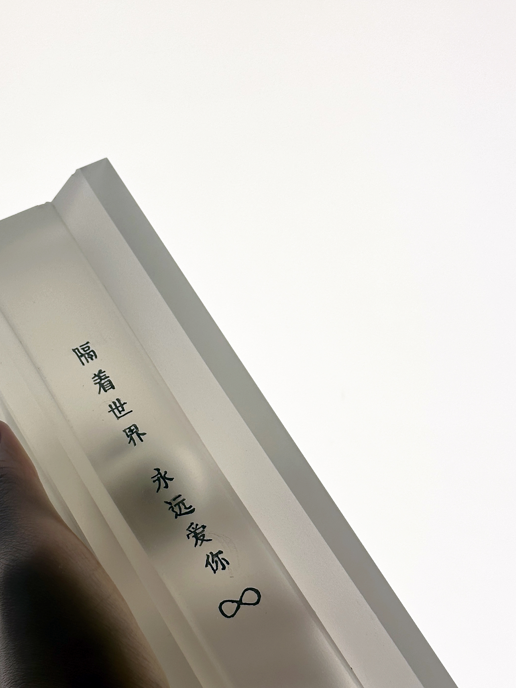 “隔着世界，永远爱你♾️”