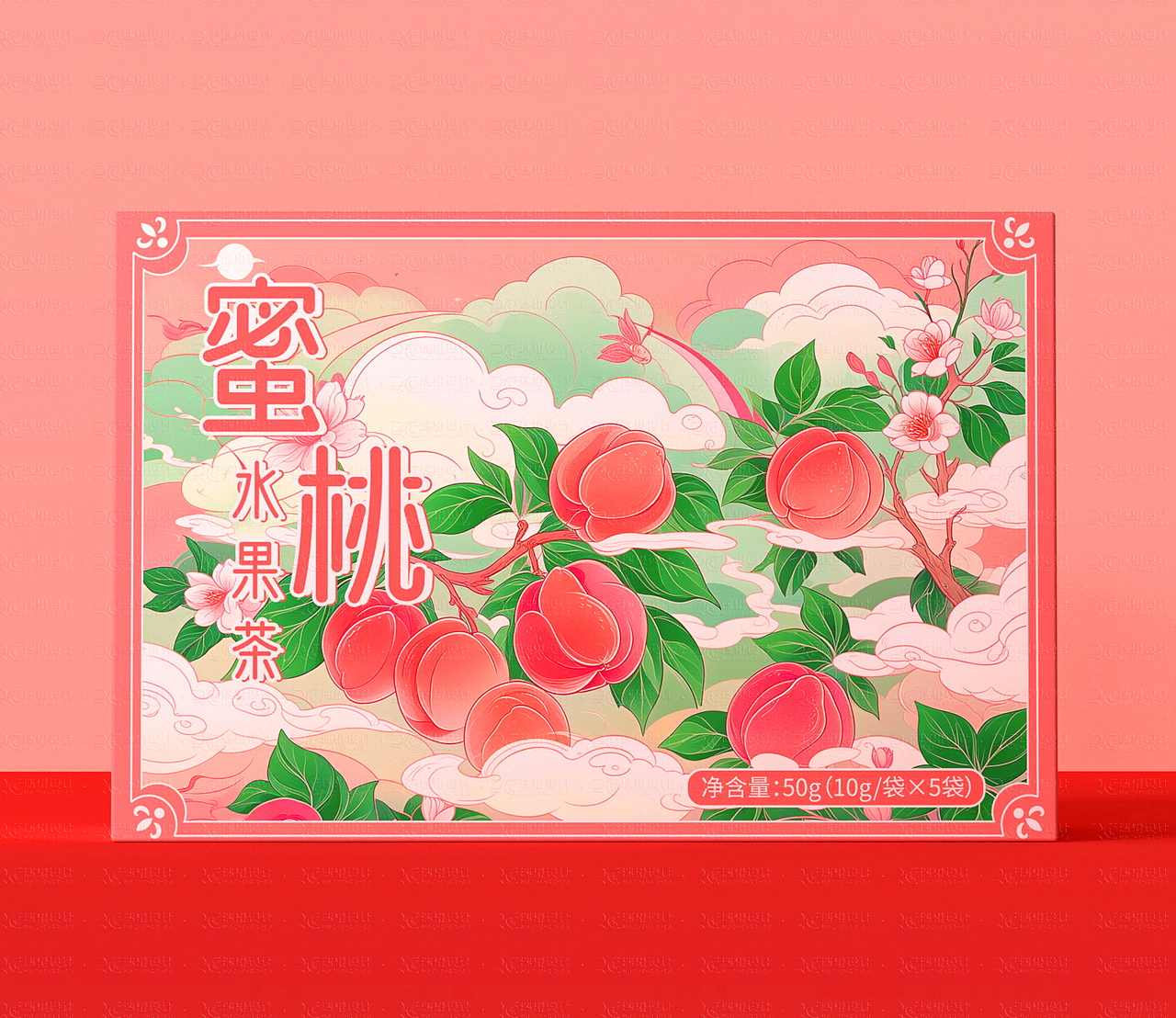 茶叶包装|花茶包装设计插画包装手绘风