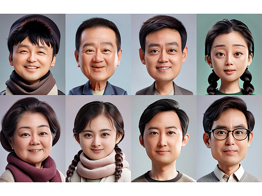 《人世间》3D卡通人物