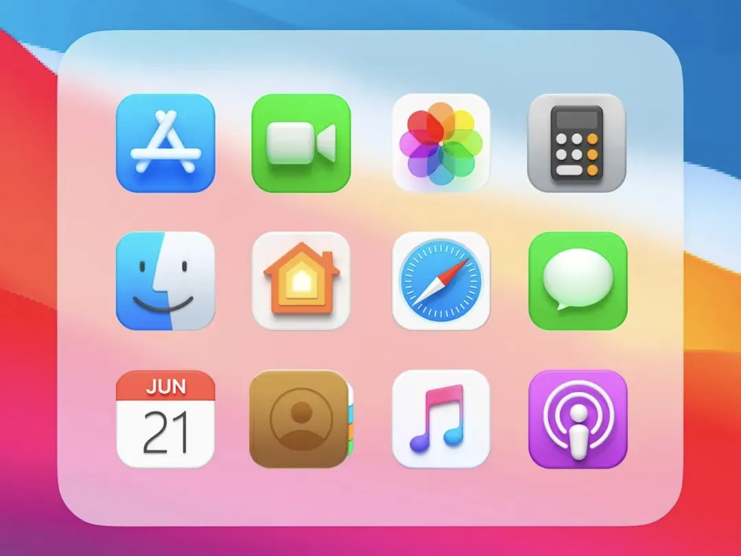 macOS Big Sur 系统对于新拟态风格的探索（图ZMTQ5NzA1OTI=） - 观点 - 站酷设计师米和_MixThinking原创素材 - 站酷ZCOOL