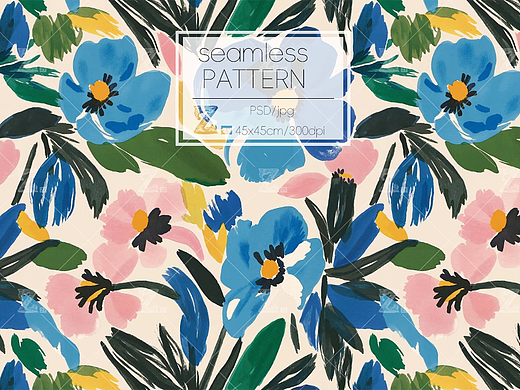 🎨抽象水彩花卉，美翻啦120301💖