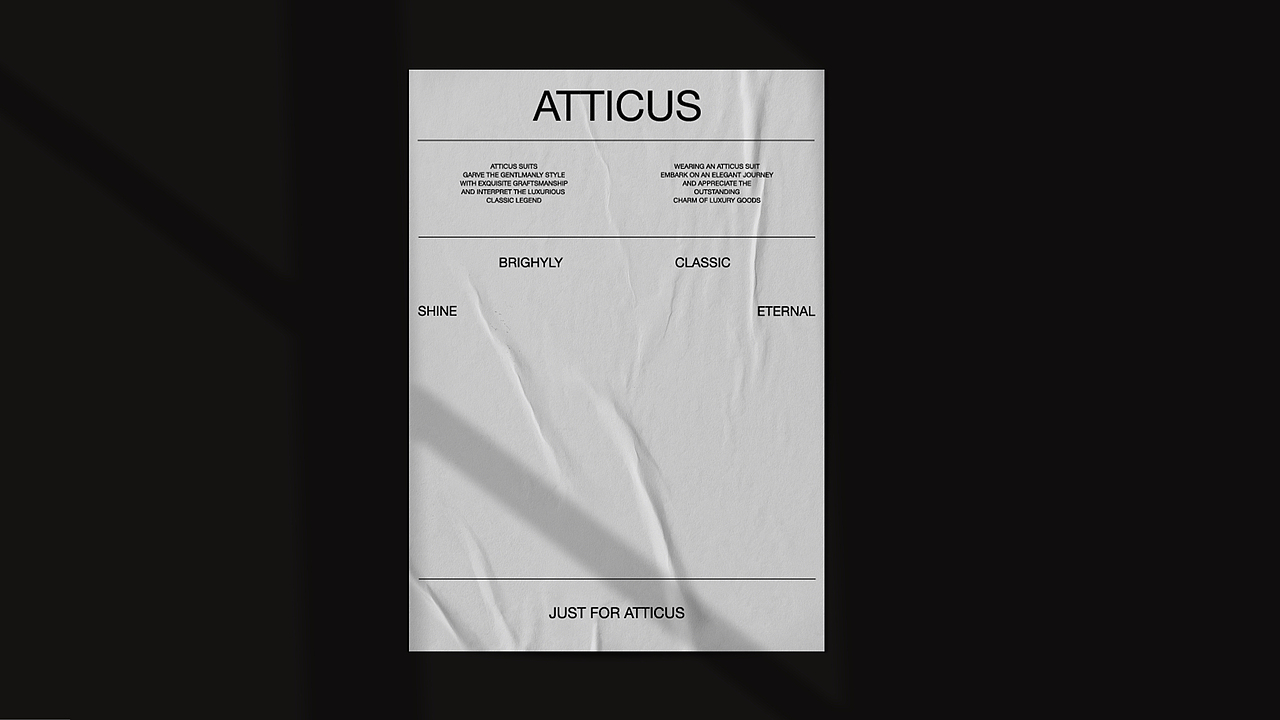 ATTICUS | 男士西装品牌提案(图ZMzgxOTcwMjY0) - 品牌 - 站酷设计师哈斯乌兰原创素材 - 站酷ZCOOL