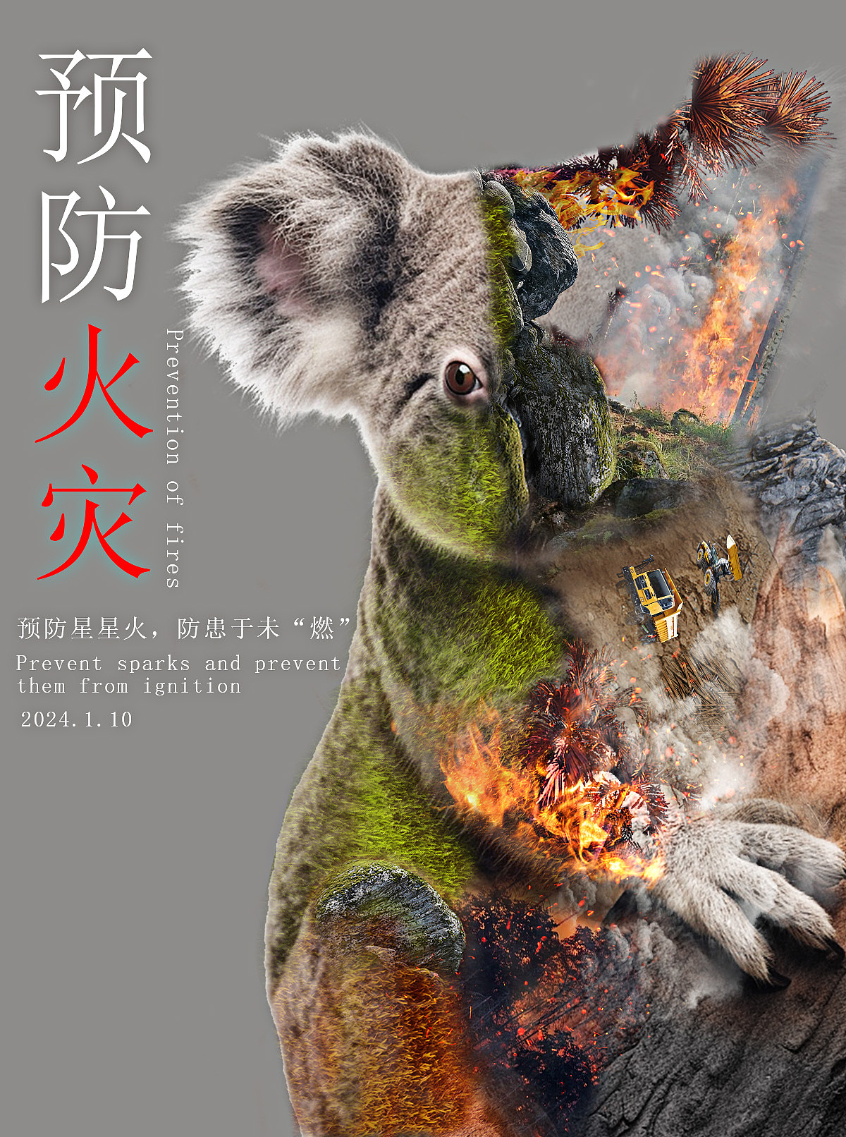 预防森林火灾海报（图ZMzgxOTgxNTg4） - 海报 - 站酷设计师初昕cx原创素材 - 站酷ZCOOL