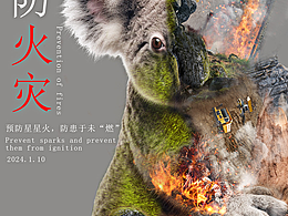預防森林火災海報