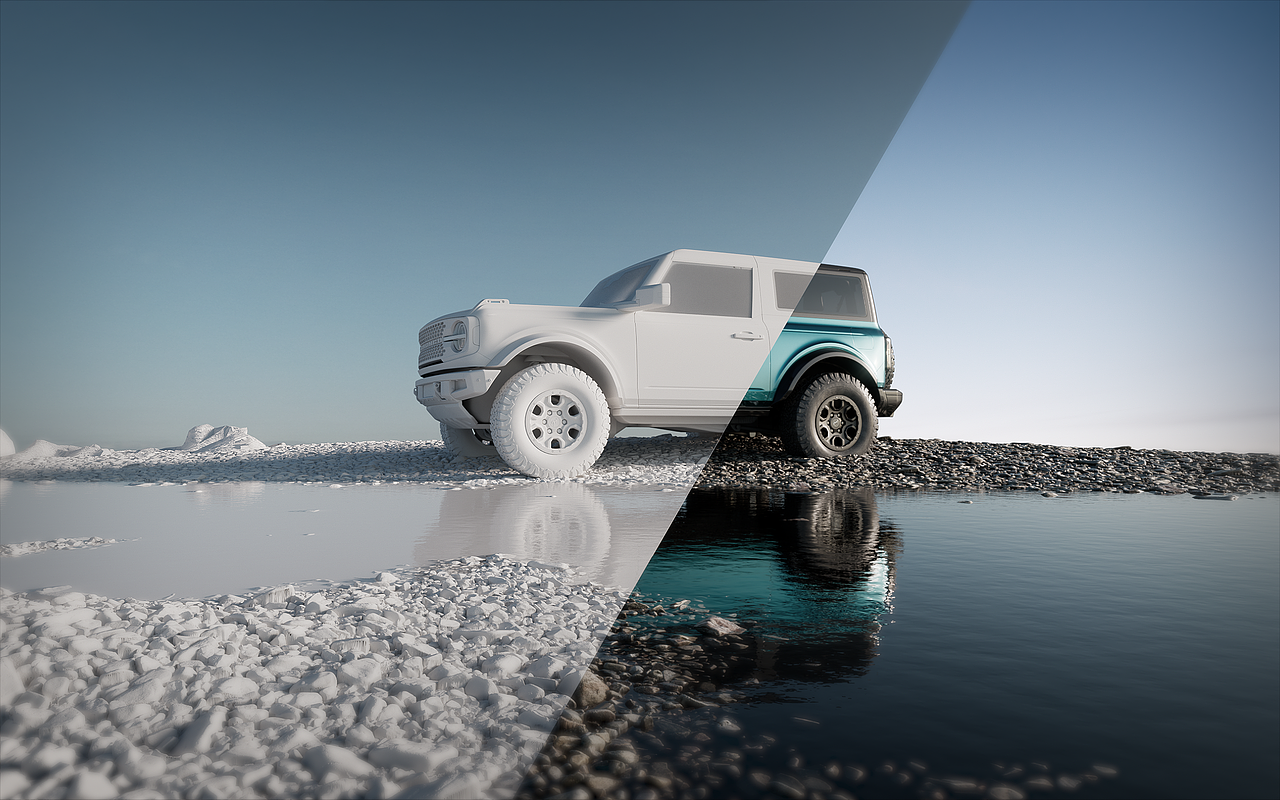 【Ford】 汽車渲染（圖ZMzgxOTgxNzgw） - 場景 - 站酷設(shè)計師owen戒原創(chuàng)素材 - 站酷ZCOOL