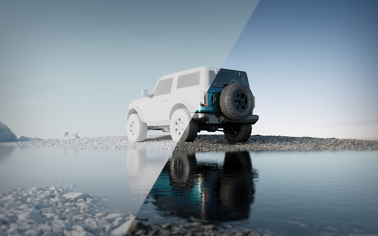 【Ford】 汽車渲染（圖ZMzgxOTgxNzg0） - 場景 - 站酷設(shè)計師owen戒原創(chuàng)素材 - 站酷ZCOOL