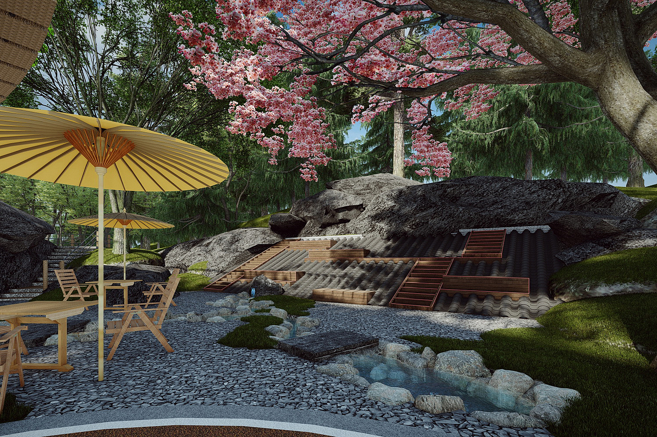 无动力户外儿童拓展乐园SU模型下载