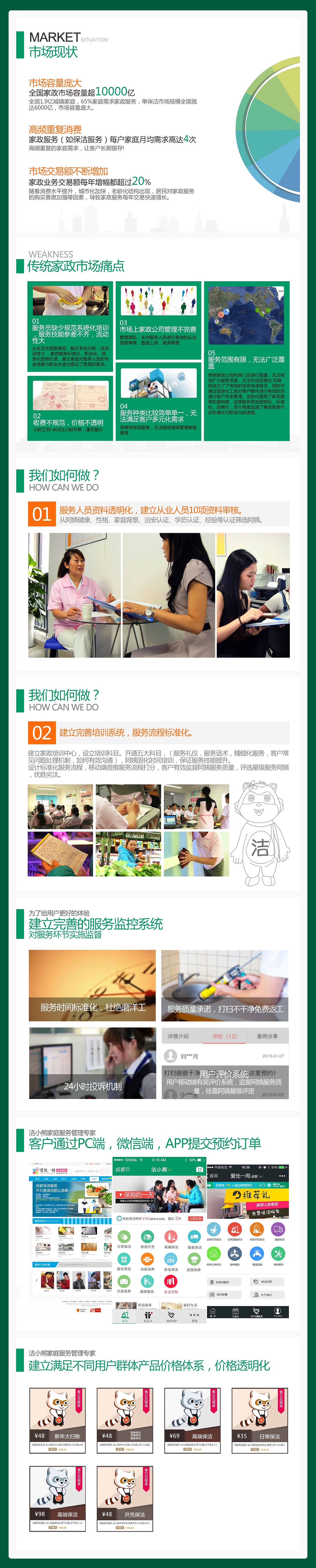 PPT设计|洁小熊企业服务和模式介绍