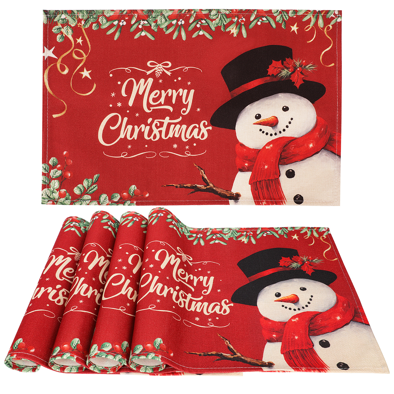 圣诞雪人餐垫