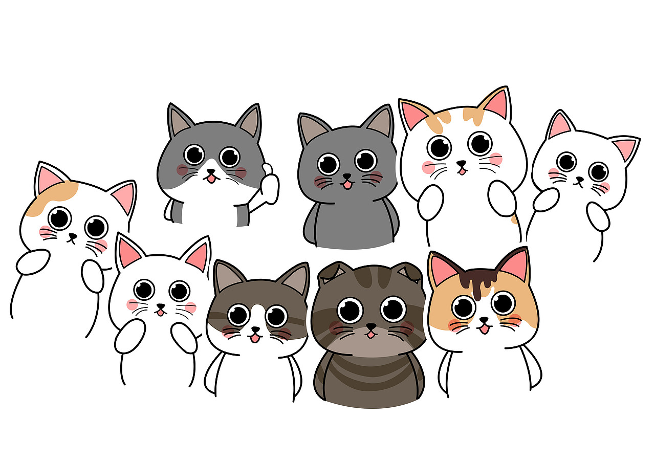 可爱猫猫（图ZMzgyMDEwOTk2） - 创作习作 - 站酷设计师干完今年再说原创素材 - 站酷ZCOOL