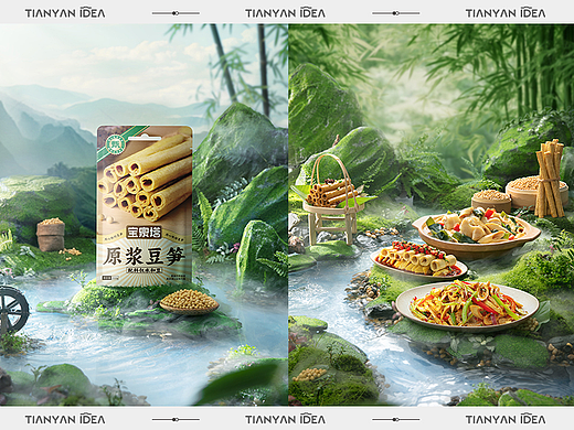 美食摄影/开江豆笋