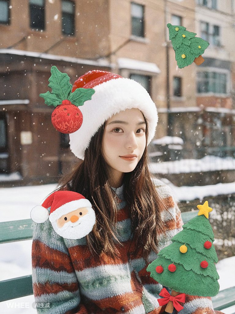 whee-圣诞节贴纸