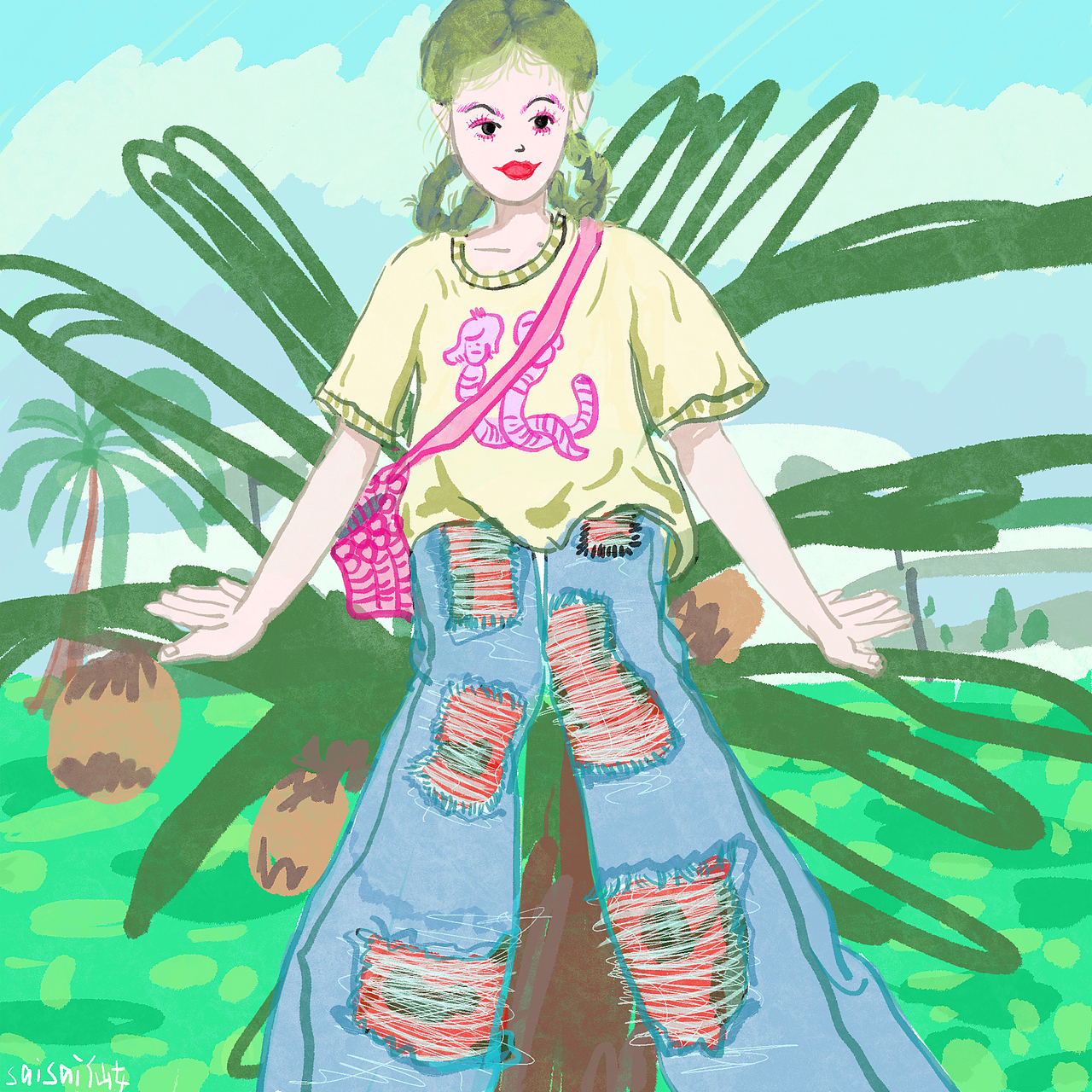 22年手绘作品（图ZMzgyMDM5NTgw） - 艺术插画 - 站酷设计师积极向上仙女莹原创素材 - 站酷ZCOOL