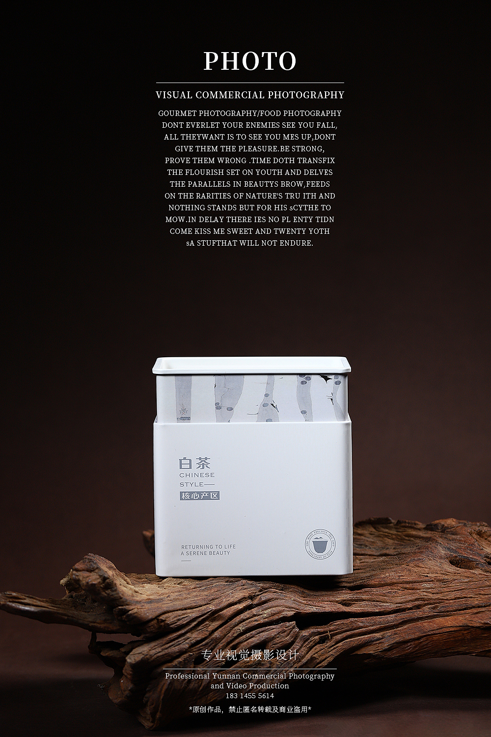 云南古树白茶拍摄