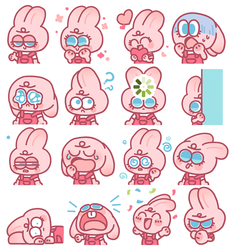 卡通IP设计—pp兔的日常