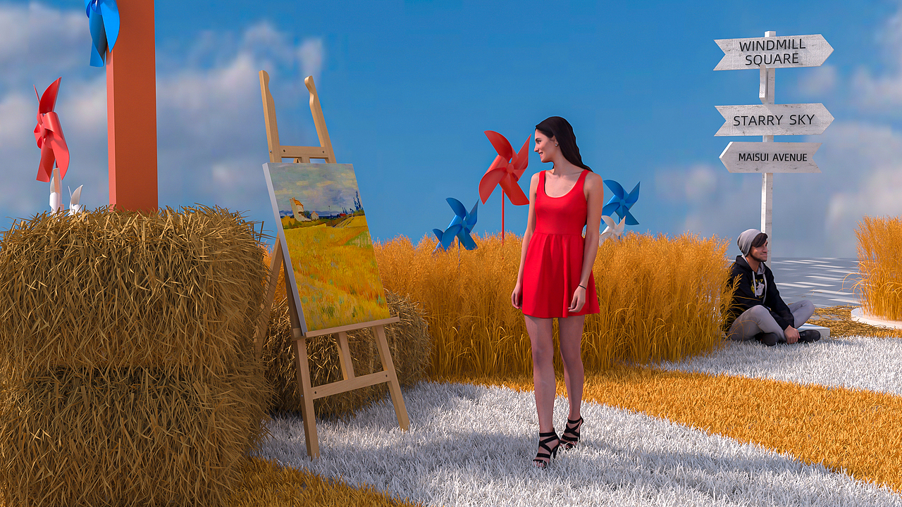 飛躍稻田（圖ZMzgyMDU5OTA4） - 其他三維 - 站酷設(shè)計師kevincarrot原創(chuàng)素材 - 站酷ZCOOL