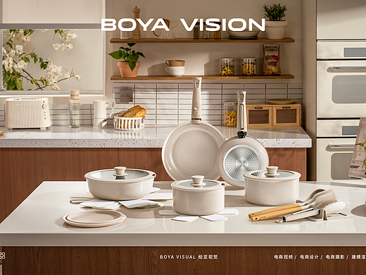 跨境电商厨具产品摄影 ｜USLUCK套锅 组合锅 X BOYA