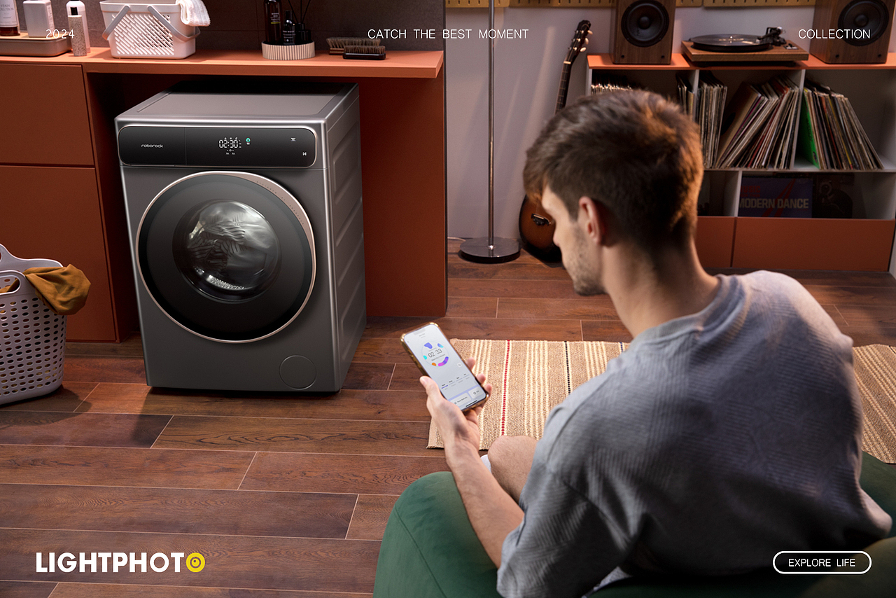洗衣机平面拍摄案例（下）| Roborock石头科技（图ZMzgyMDY5MDQ4） - 产品摄影 - 站酷设计师LIGHTPHOTO原创素材 - 站酷ZCOOL