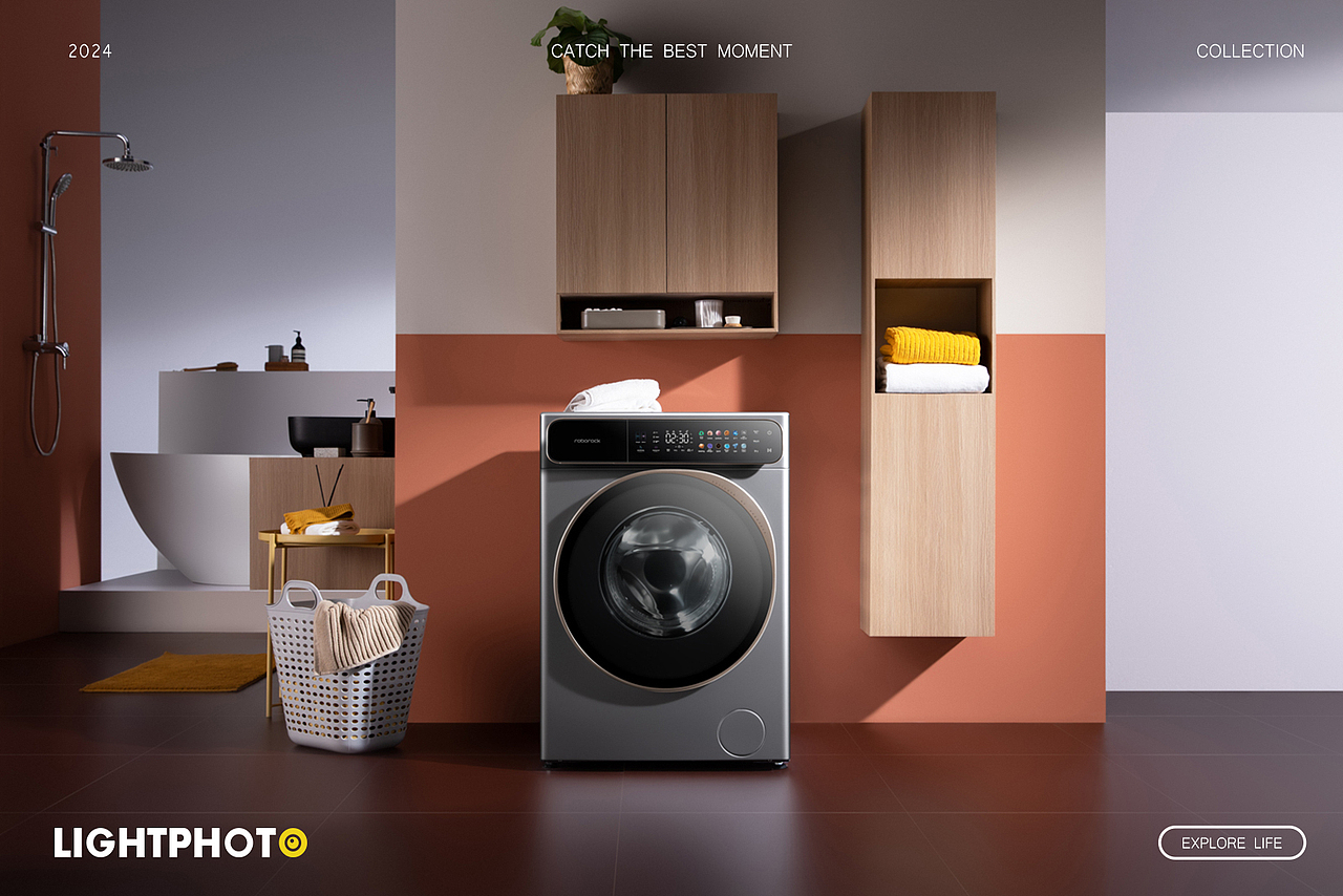 洗衣机平面拍摄案例（下）| Roborock石头科技（图ZMzgyMDY5MDU2） - 产品摄影 - 站酷设计师LIGHTPHOTO原创素材 - 站酷ZCOOL